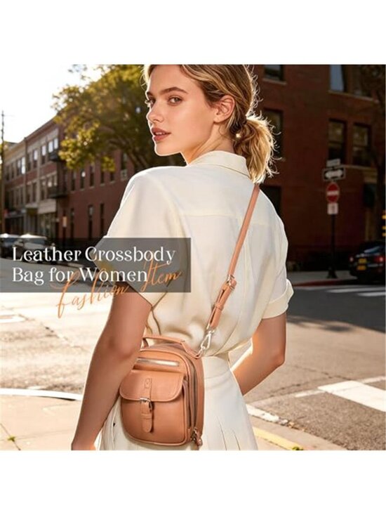 Crossbody Bag Vegan Leather Small Messenger Bag Anti Theft RFID Shoulder Bag main image 4